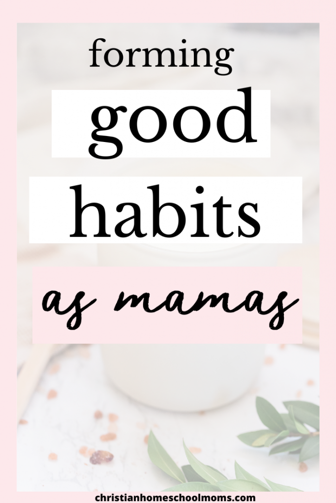 Forming Good Habits as Homeschool Moms