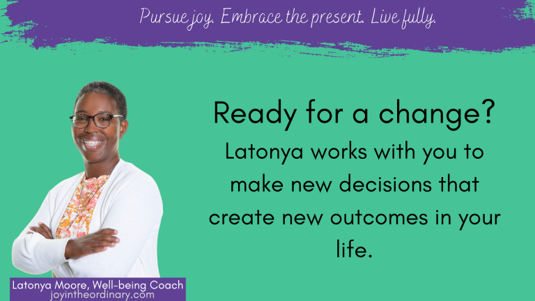 Latonya Moore, Well-being Coach